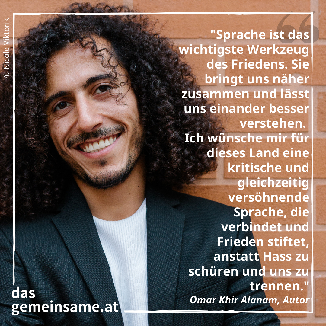 Omar Khir Alanam unterstützt 'Das Gemeinsame zuerst' / Foto: Nicole Viktorik